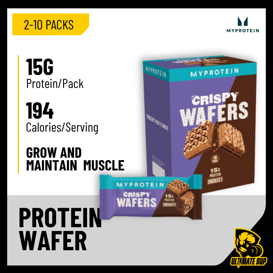 Myprotein Protein Wafer 2-10 packs | Myprotein Bar | Muscle Builder | 15g Protein per pack - Ultimate Sup Singapore