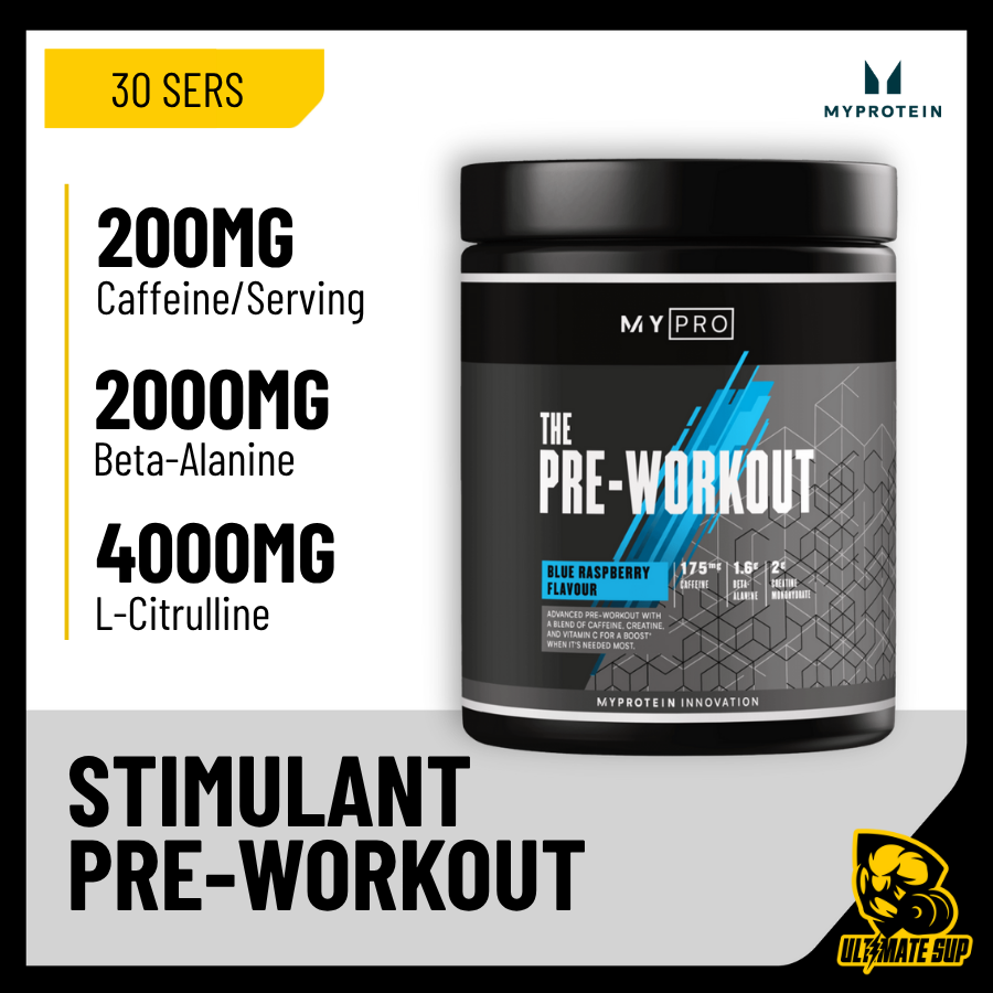 Myprotein, The Pre Workout, 30 sers - Ultimate Sup Singapore