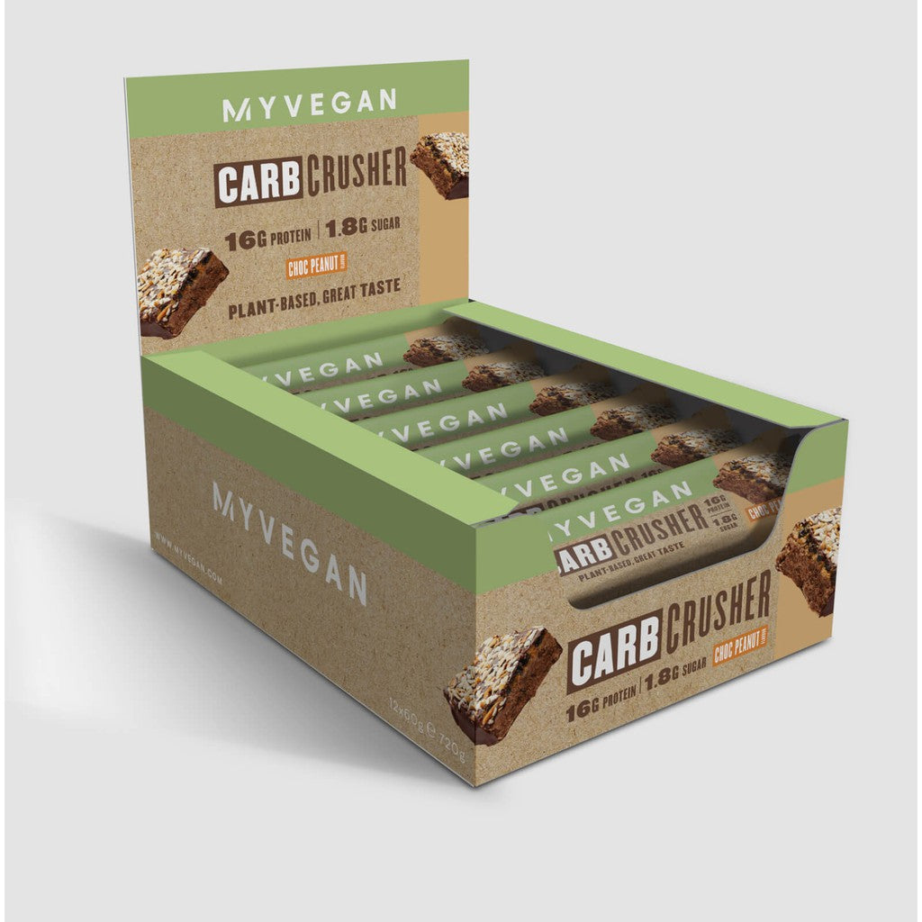 Myprotein Vegan Carb Crusher Protein Bar | Plant-powered Protein & Low Sugar | Vegan Friendly | Grow Muscle & Keep Fit - Ultimate Sup Singapore