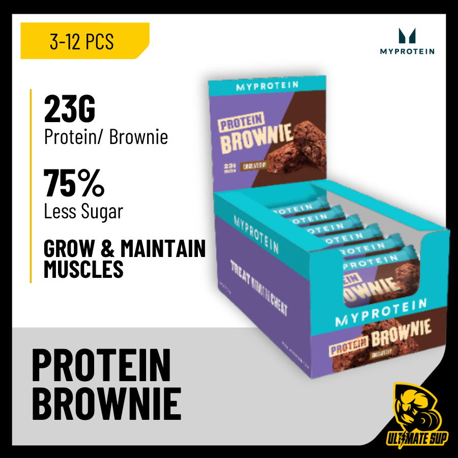 Myprotein Protein Brownie, 3-12 pcs - Ultimate Sup Singapore