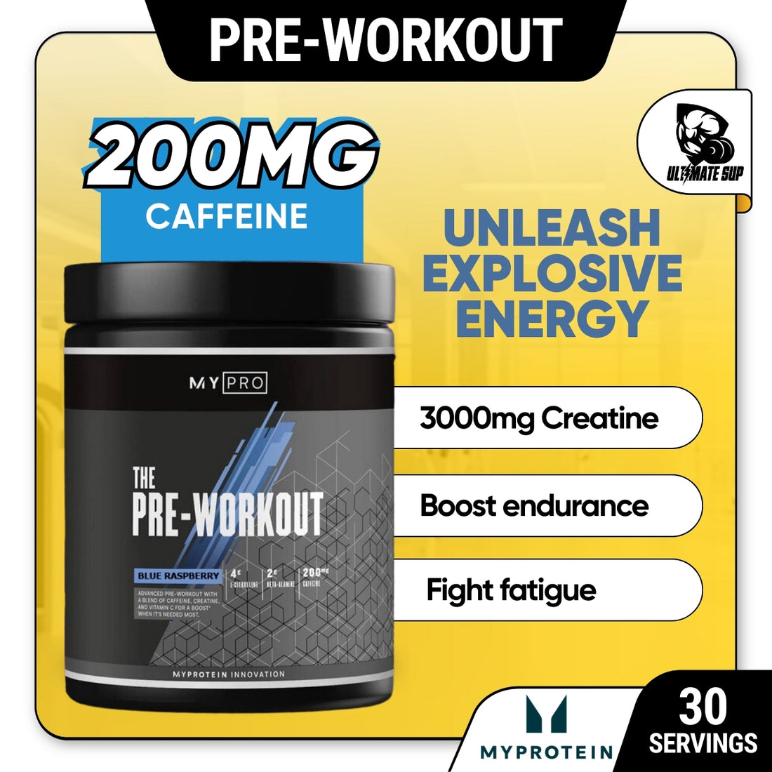 Myprotein The Pre Workout | 30 servings - Ultimate Sup Singapore