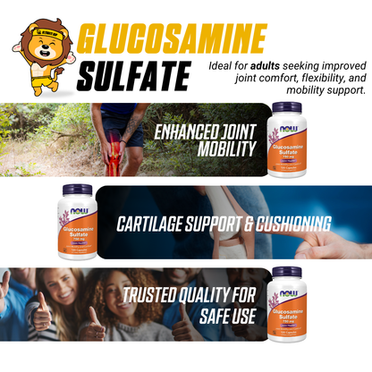 NOW Foods, Glucosamine Sulfate, 750 mg, Support Joints Health, 120 Veg Capsules - Ultimate Sup Singapore