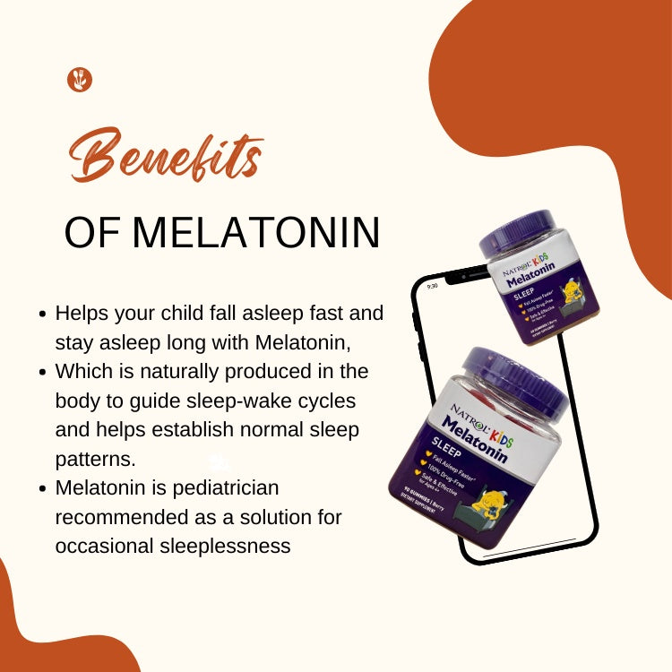 Natrol Kids Melatonin, Ages 4+, Sleep Calm, Kids Sleep + Immune Health, Helps Establish Sleep Patterns | Berry Flavor | 50 - 90 Gummies - Ultimate Sup Singapore