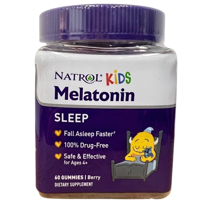 Natrol Kids Melatonin, Ages 4+, Sleep Calm, Kids Sleep + Immune Health, Helps Establish Sleep Patterns | Berry Flavor | 50 - 90 Gummies - Ultimate Sup Singapore