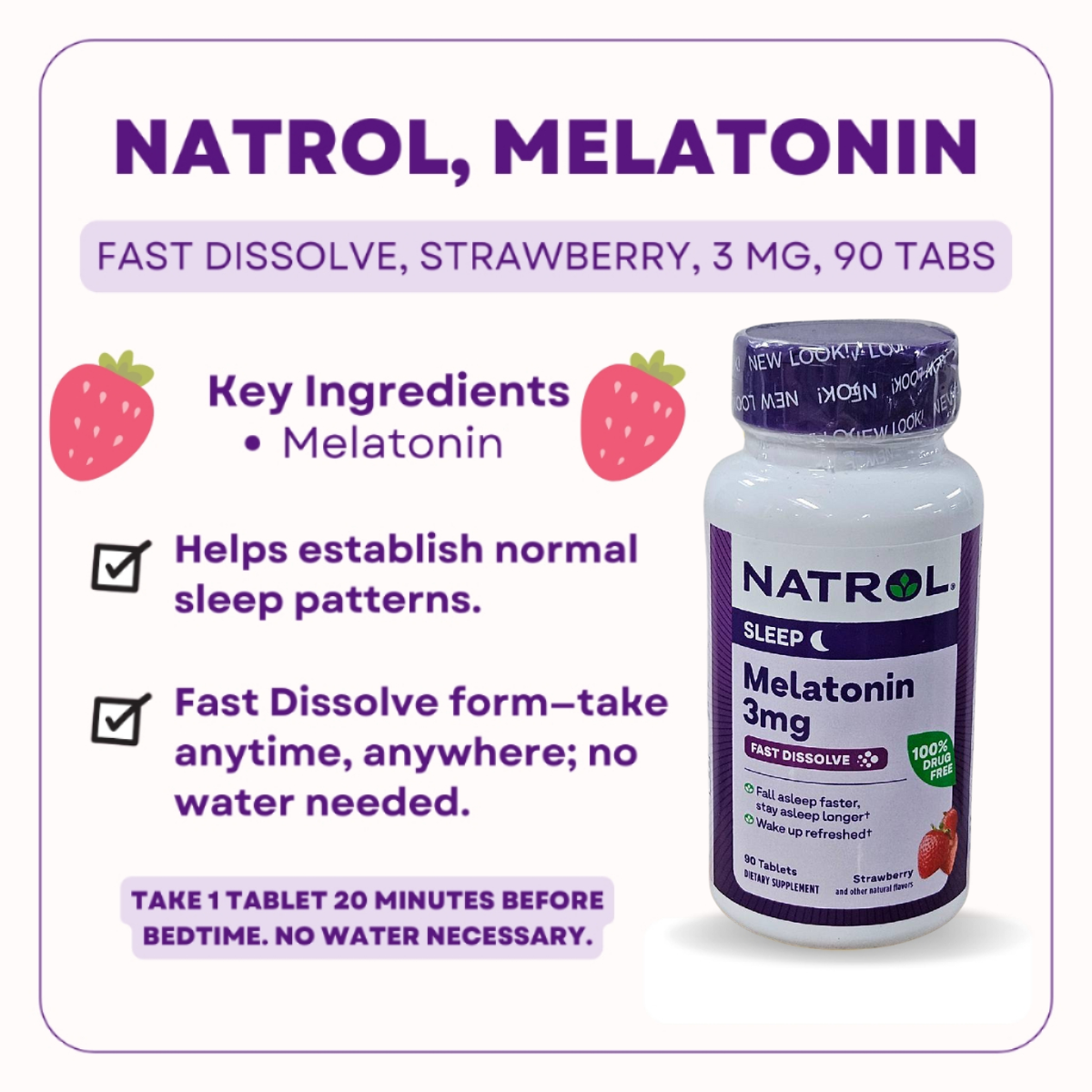 Natrol, Melatonin, 60-240Tablets - Ultimate Sup Singapore