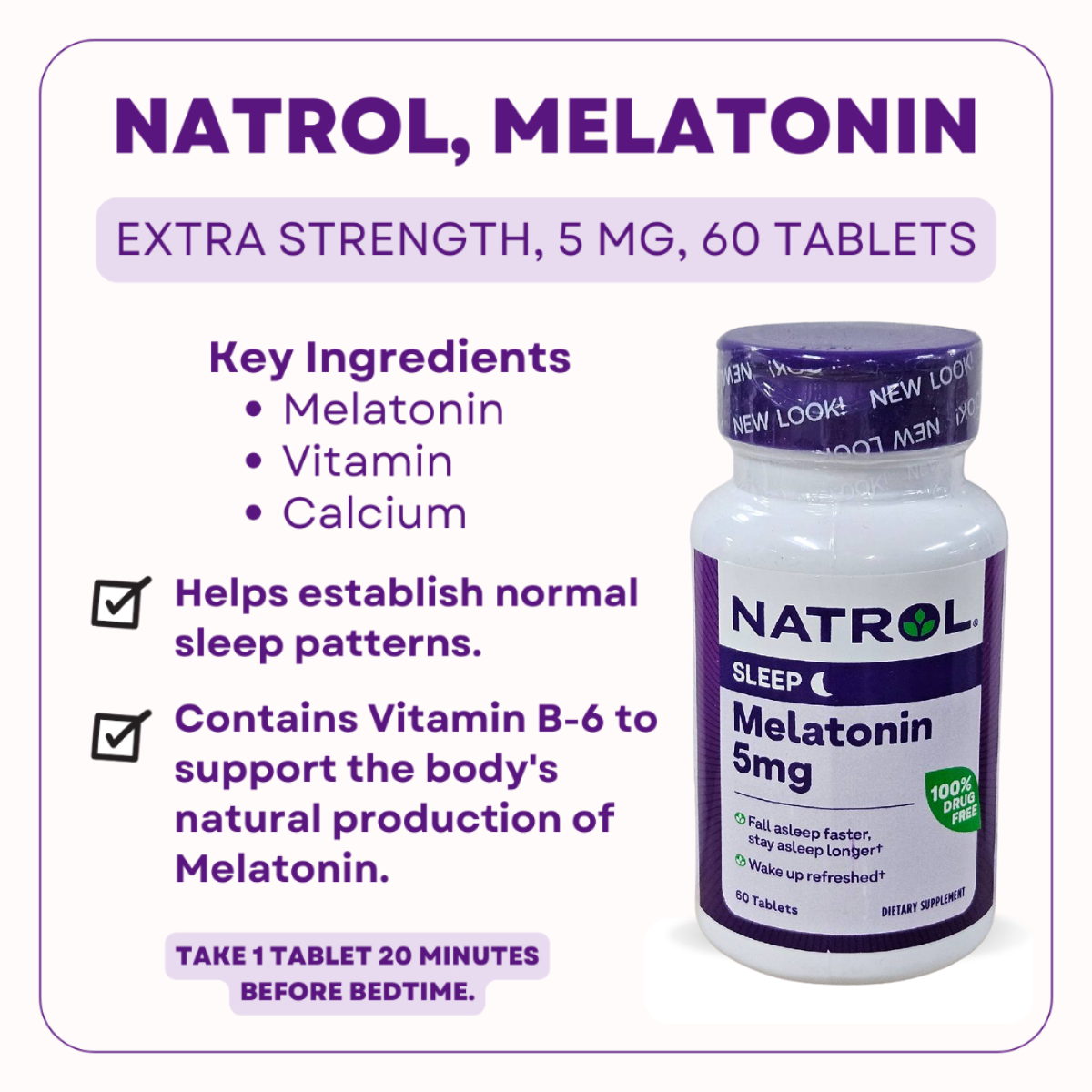 Natrol, Melatonin, 60-240Tablets - Ultimate Sup Singapore