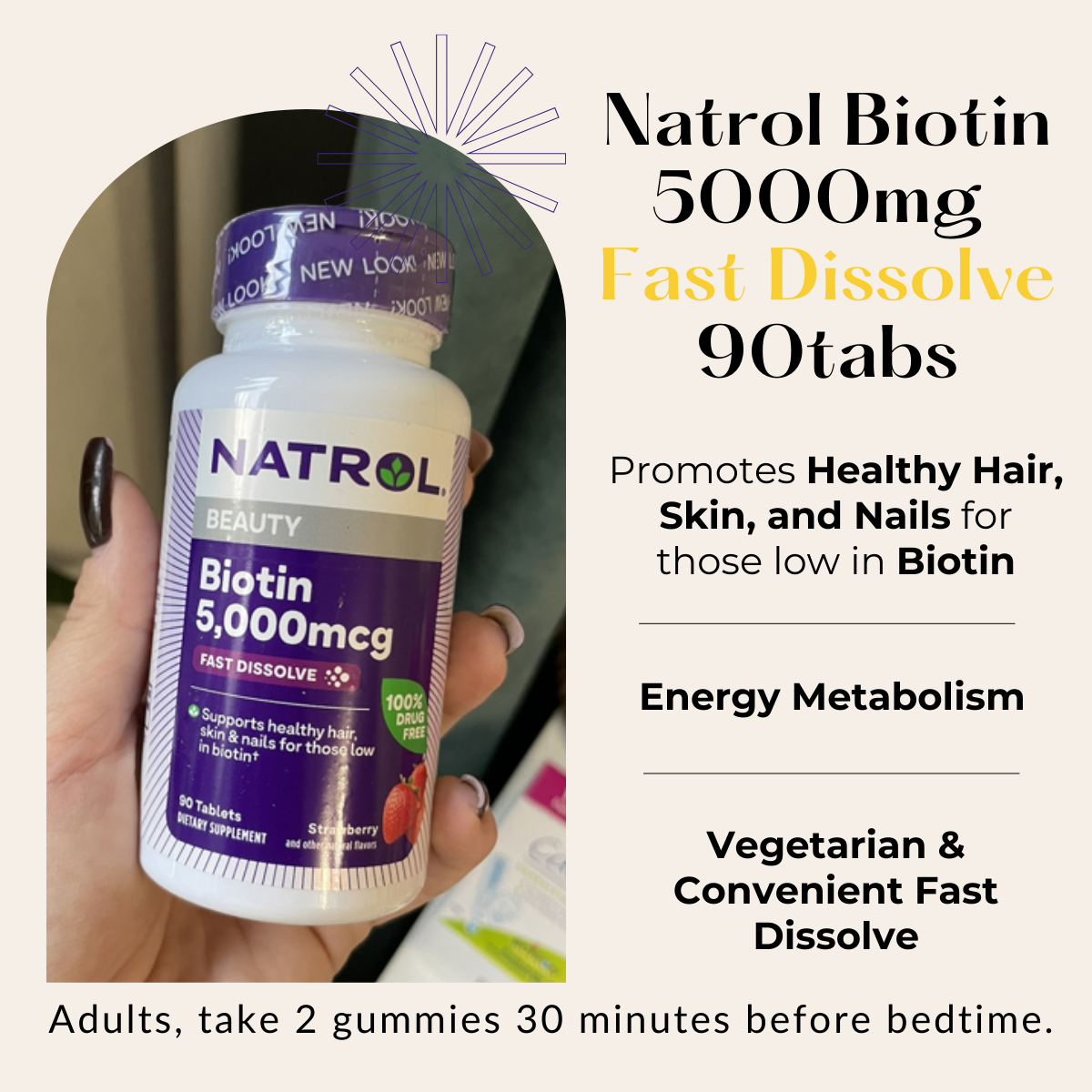 Natrol, Biotin, 60-100 Tablets - Ultimate Sup Singapore