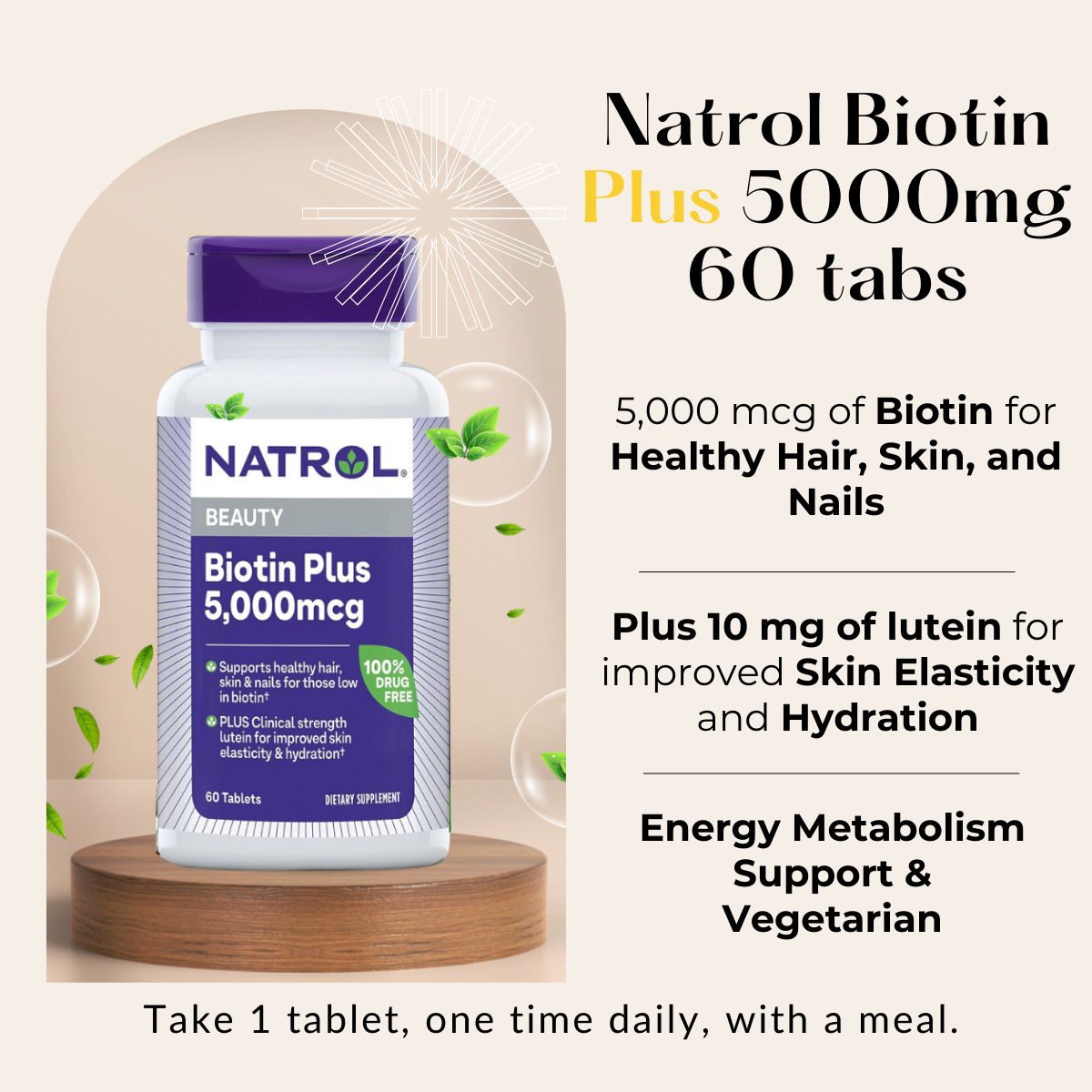 Natrol, Biotin, 60-100 Tablets - Ultimate Sup Singapore