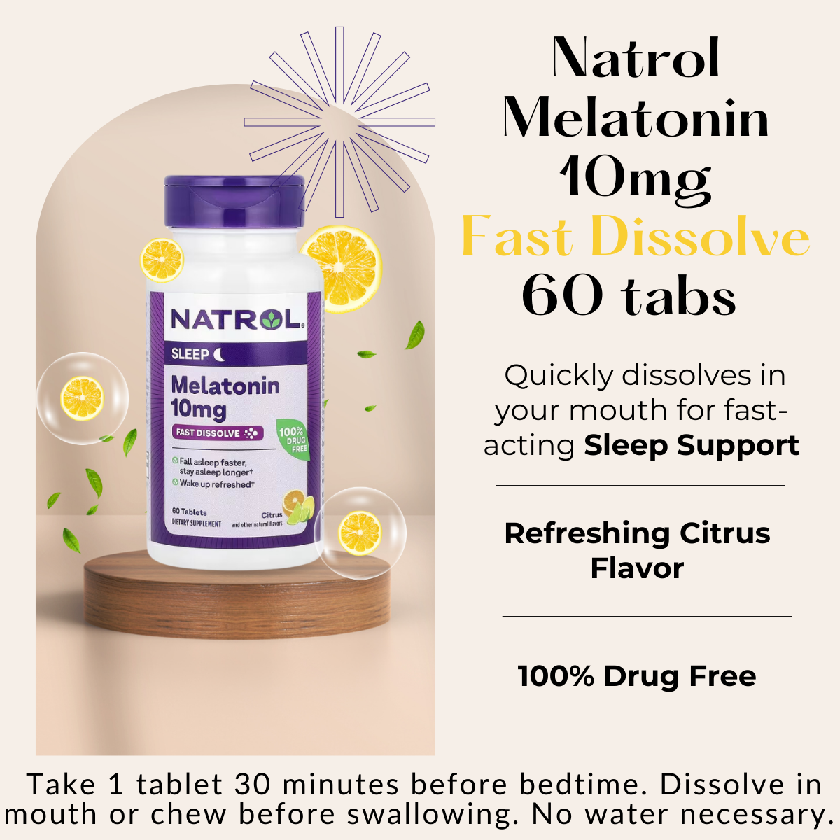 Natrol, Melatonin, Time Release / Fast Dissolve, Extra Strength to improve Sleep, 60-240Tablets - Ultimate Sup Singapore