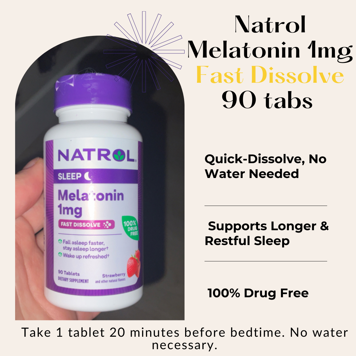 Natrol, Melatonin, Time Release / Fast Dissolve, Extra Strength to improve Sleep, 60-240Tablets - Ultimate Sup Singapore