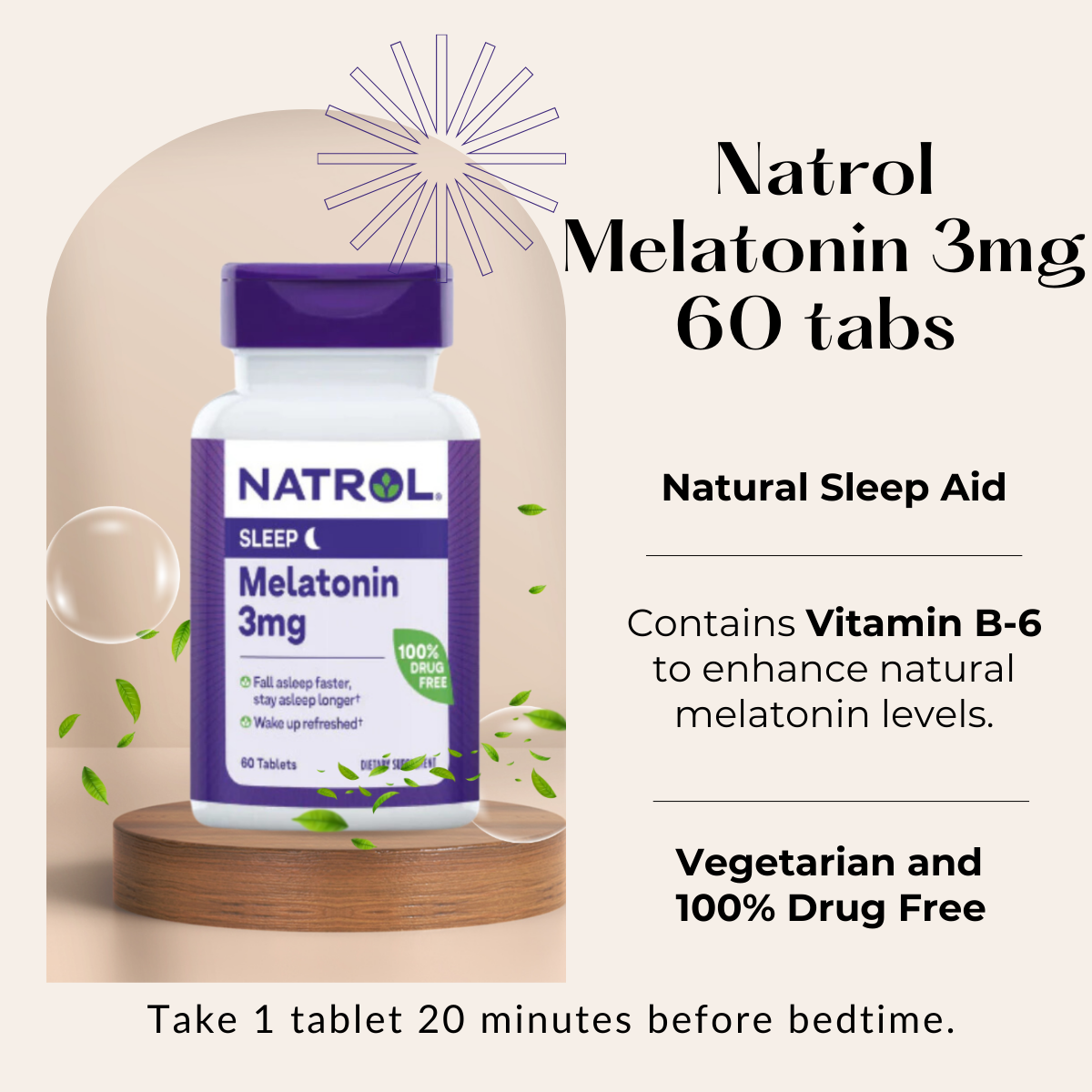 Natrol, Melatonin, Time Release / Fast Dissolve, Extra Strength to improve Sleep, 60-240Tablets - Ultimate Sup Singapore