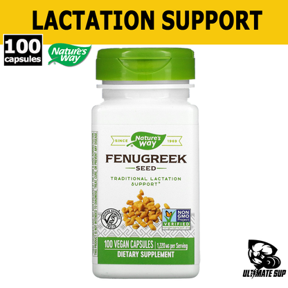 Nature's Way, Fenugreek Seed, 610 mg, 100-180 Vegan Capsules - Ultimate Sup Singapore
