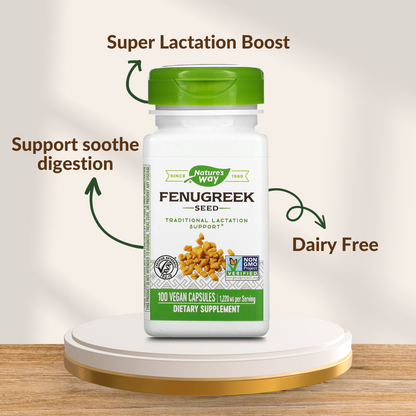 Nature's Way, Fenugreek Seed, 610 mg, 100-180 Vegan Capsules - Ultimate Sup Singapore