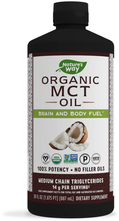 Nature's Way, Organic MCT Oil | Supports Ketogenic Diets | Promote Weight Loss, 480 ml - Ultimate Sup Singapore