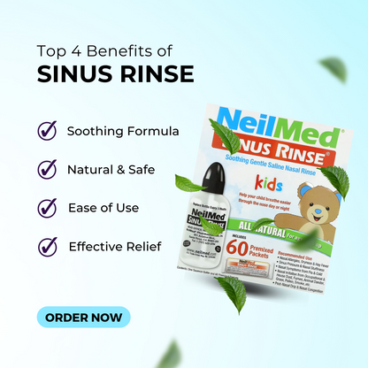 NeilMed, Kids, Sinus Rinse, Ages 2+, 60 Premixed Packets - Ultimate Sup Singapore