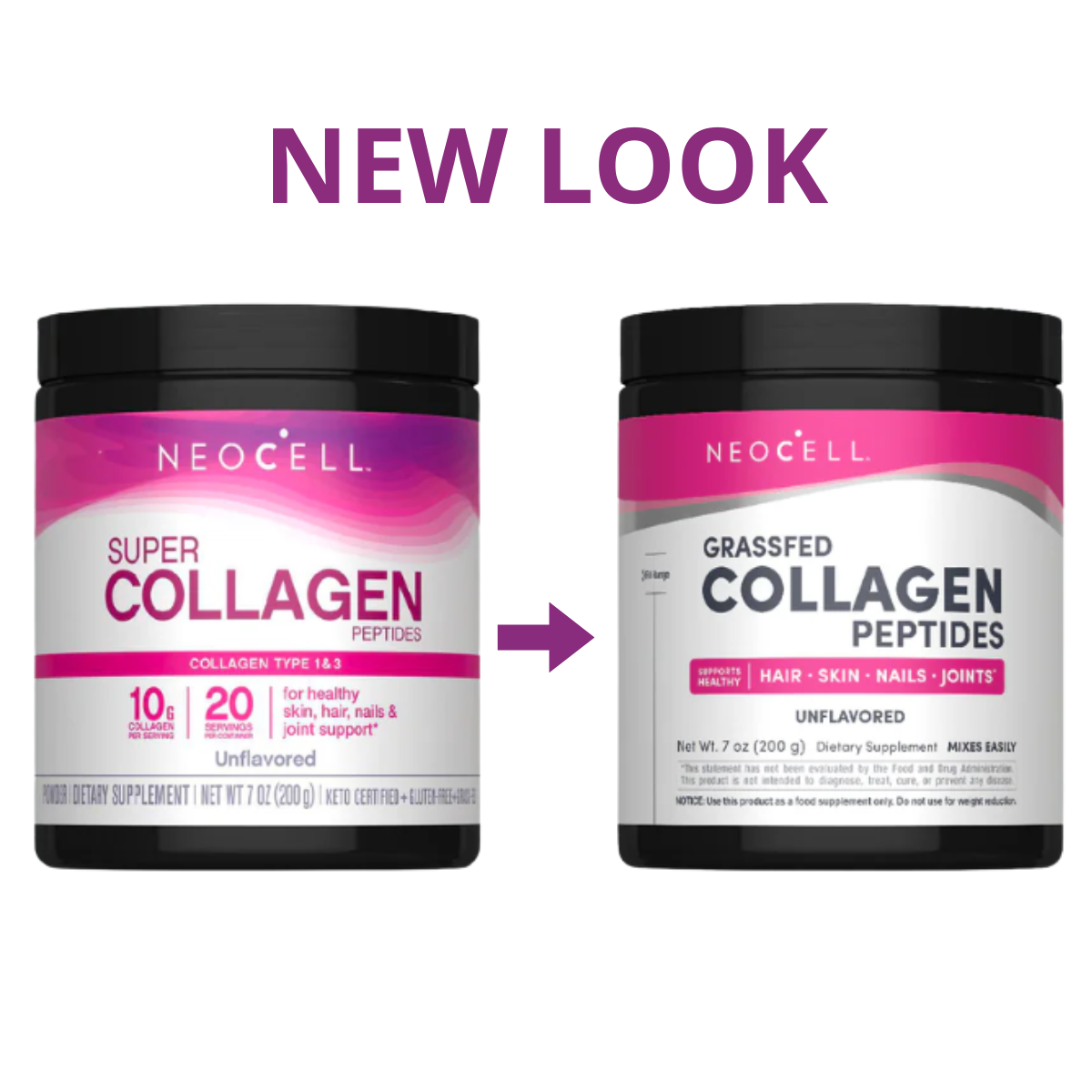 Neocell, Super Collagen, Type 1 & 3, 200g - Ultimate Sup Singapore