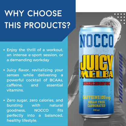 Nocco, Energy Drink, 330ml (6-24 Cans) - Ultimate Sup Singapore