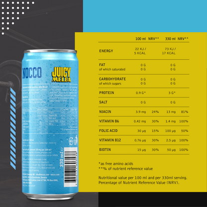 Nocco, Energy Drink, 330ml (6-24 Cans) - Ultimate Sup Singapore