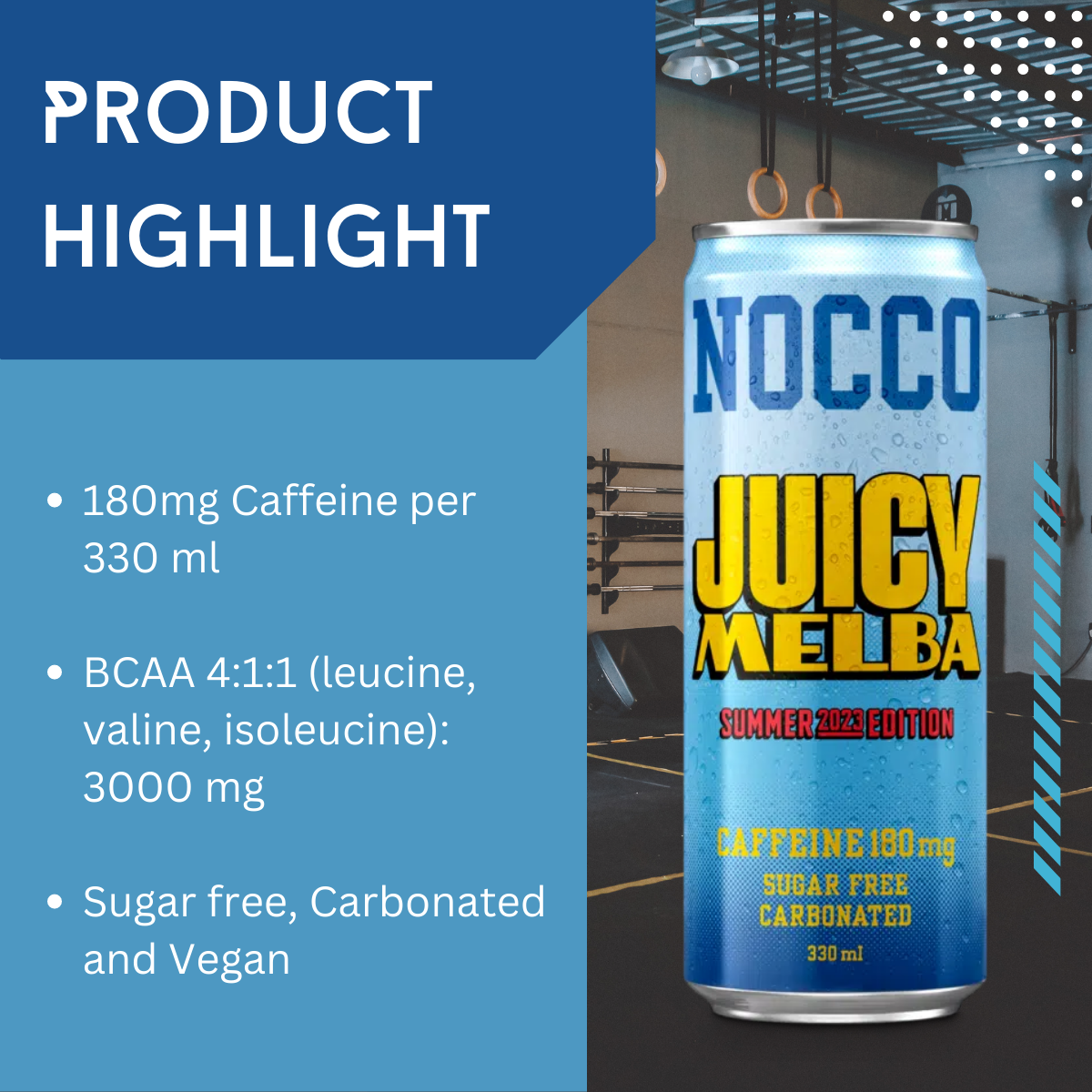 Nocco, Energy Drink, 330ml (6-24 Cans) - Ultimate Sup Singapore