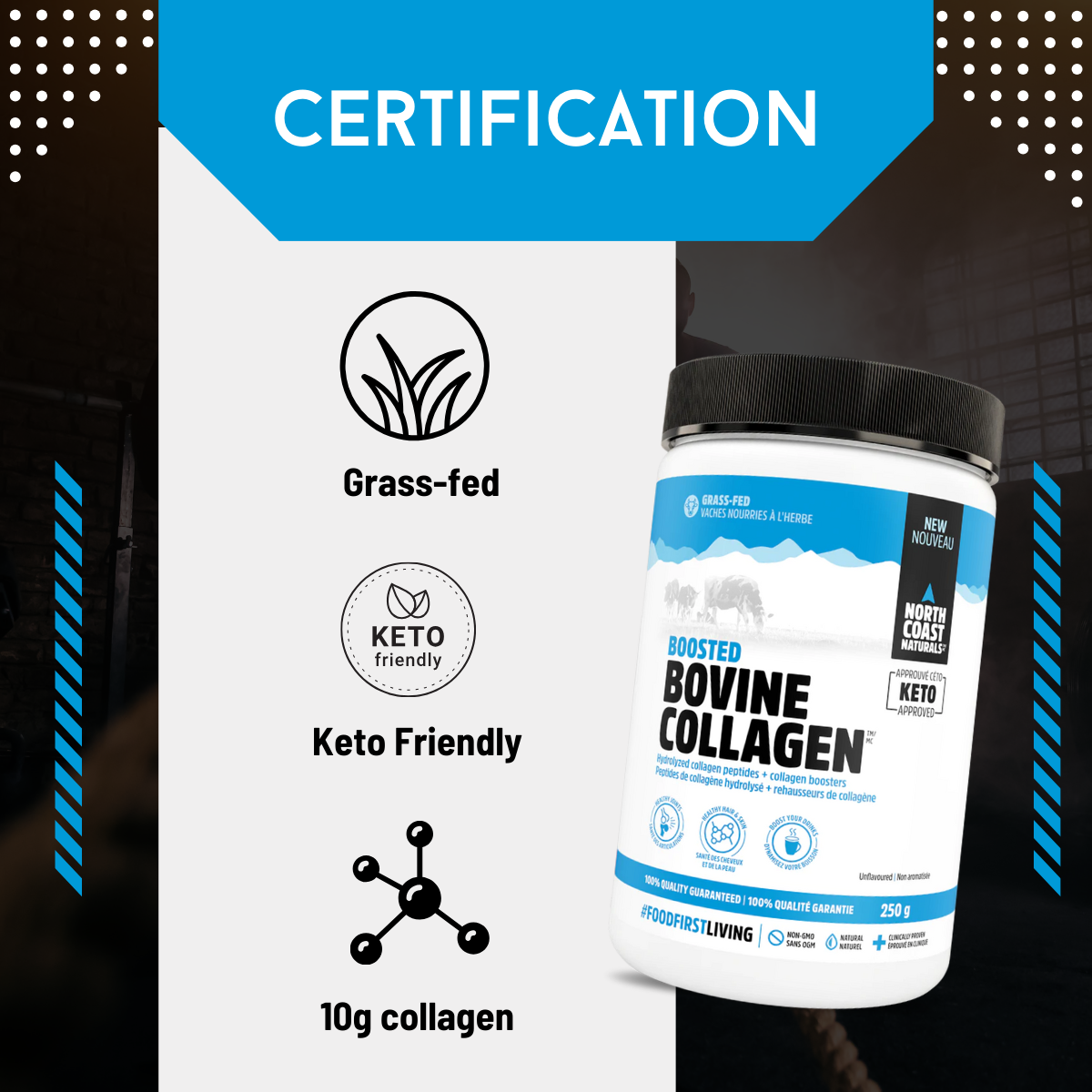North Coast Naturals, Boosted Bovine Collagen, 250-500g - Ultimate Sup Singapore