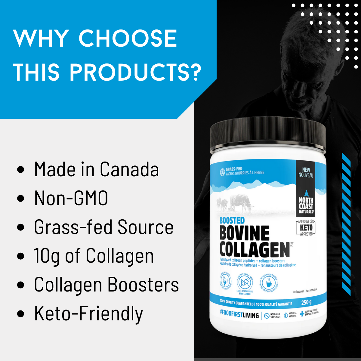 North Coast Naturals, Boosted Bovine Collagen, 250-500g - Ultimate Sup Singapore