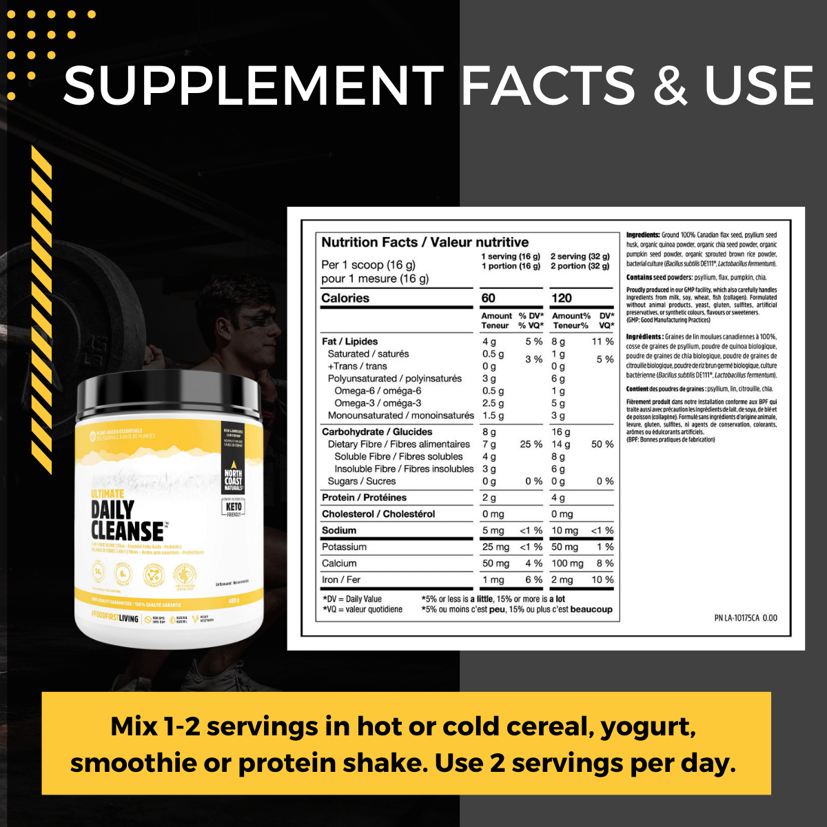 North Coast Naturals, Ultimate Daily Cleanse, 480g - Ultimate Sup Singapore