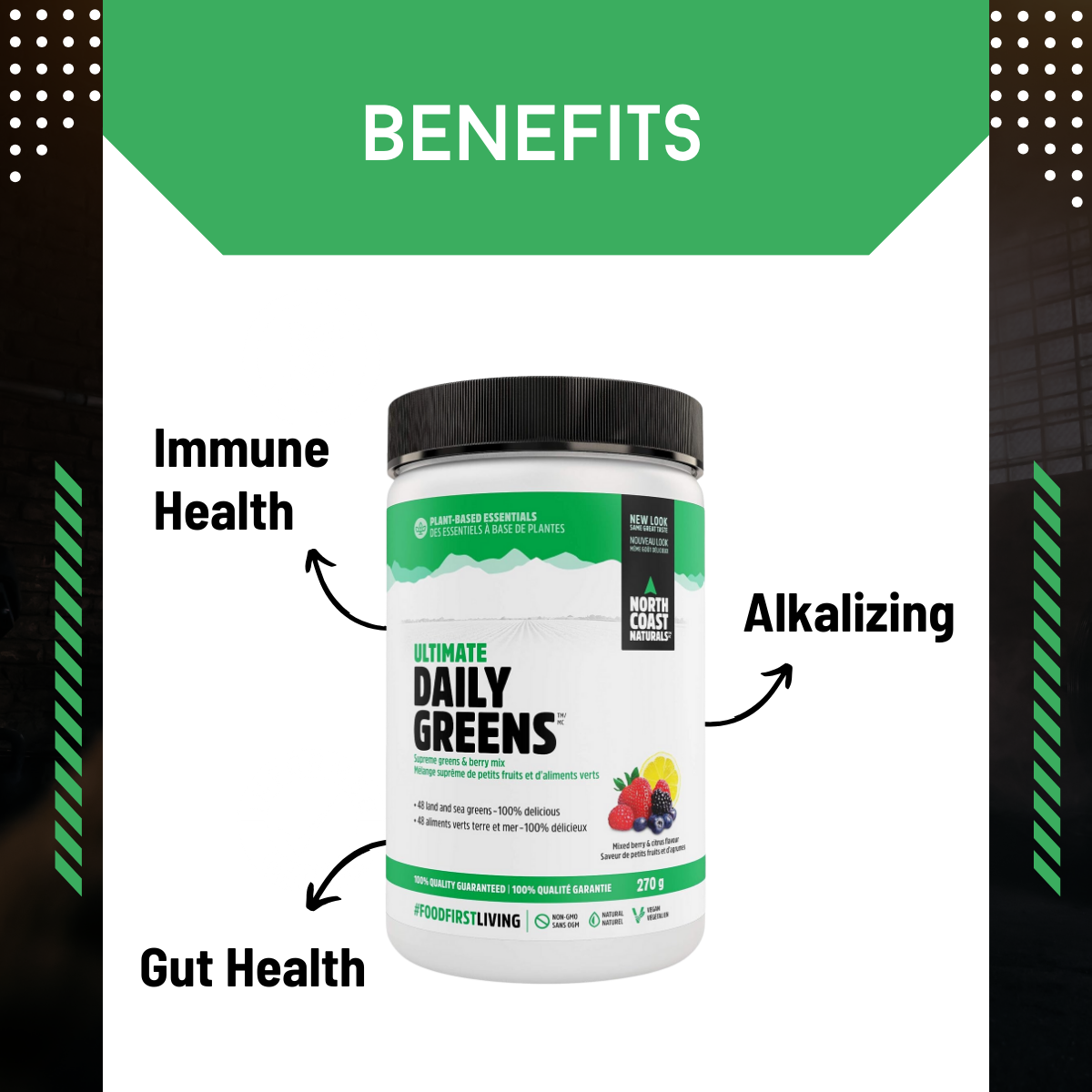 North Coast Naturals, Ultimate Daily Greens, 270g - Ultimate Sup Singapore