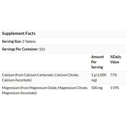 Now Foods, Calcium & Magnesium, Supports Bone Health 100 - 250 Tablets - Ultimate Sup Singapore