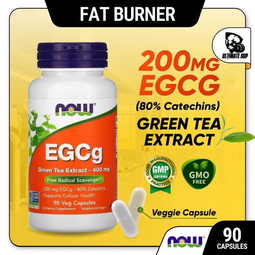 Now Foods, EGCg, Green Tea Extract helps Weight Management, Fat Burner, 200 mg, 90-180 count - Ultimate Sup Singapore