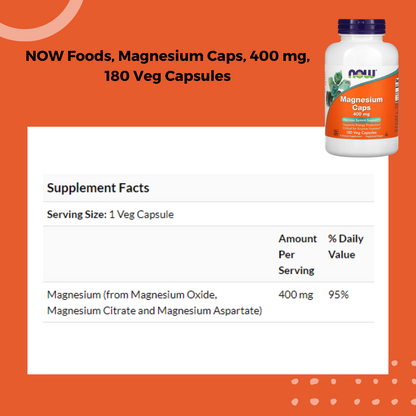 Now Foods, Magnesium Citrate, 120 - 240 Veg Capsules - Ultimate Sup Singapore
