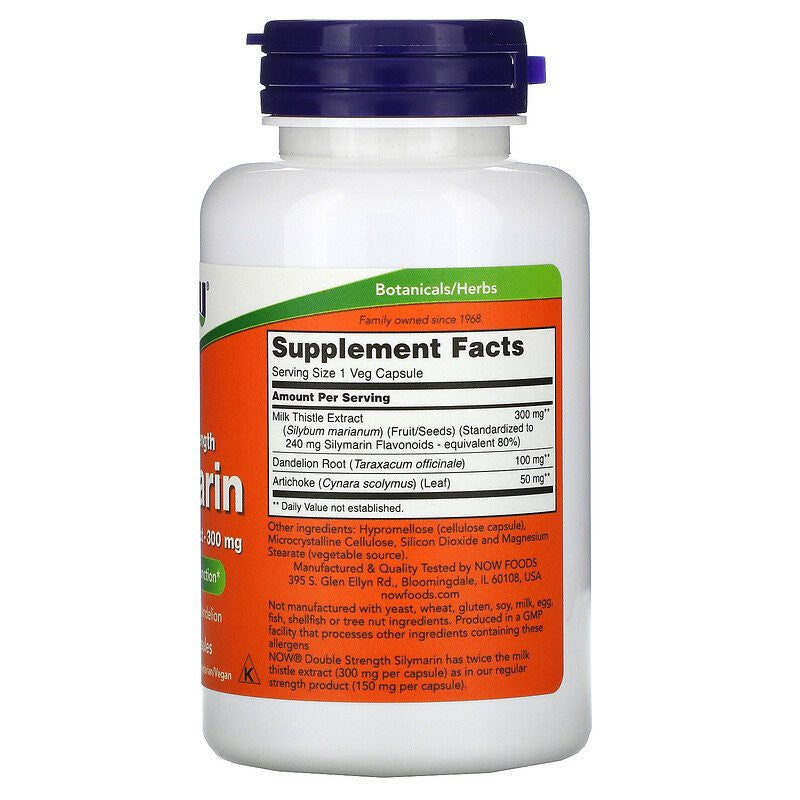 Now Foods, Milk Thistle, With Artichoke & Dandelion, Supports Liver Function, 300mg - Ultimate Sup Singapore