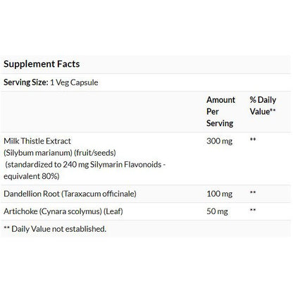Now Foods, Milk Thistle, With Artichoke & Dandelion, Supports Liver Function, 300mg - Ultimate Sup Singapore