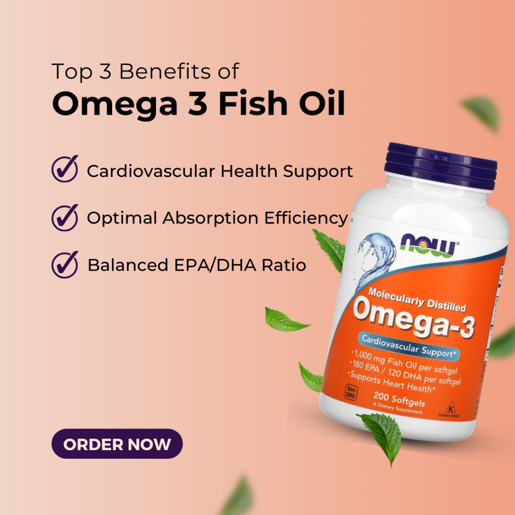Now Foods, Omega-3, 200-500 Softgels - Ultimate Sup Singapore