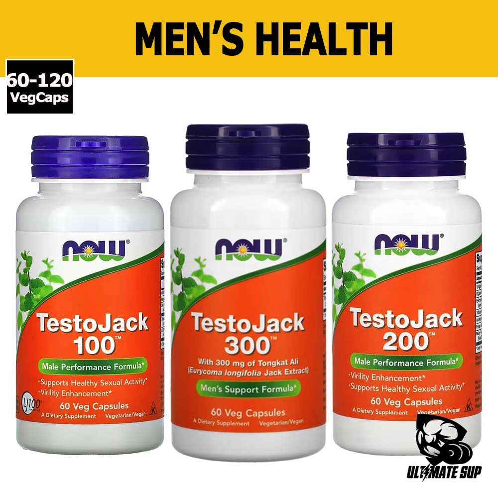 Now Foods, TestoJack 200mg, 60-120 Veggie Caps - Ultimate Sup Singapore