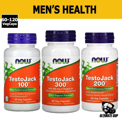 Now Foods, TestoJack 200mg, 60-120 Veggie Caps - Ultimate Sup Singapore