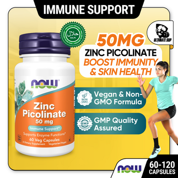 Now Foods, Zinc Picolinate, 50 mg, 60 -120 VegCaps/ Servings - Ultimate Sup Singapore