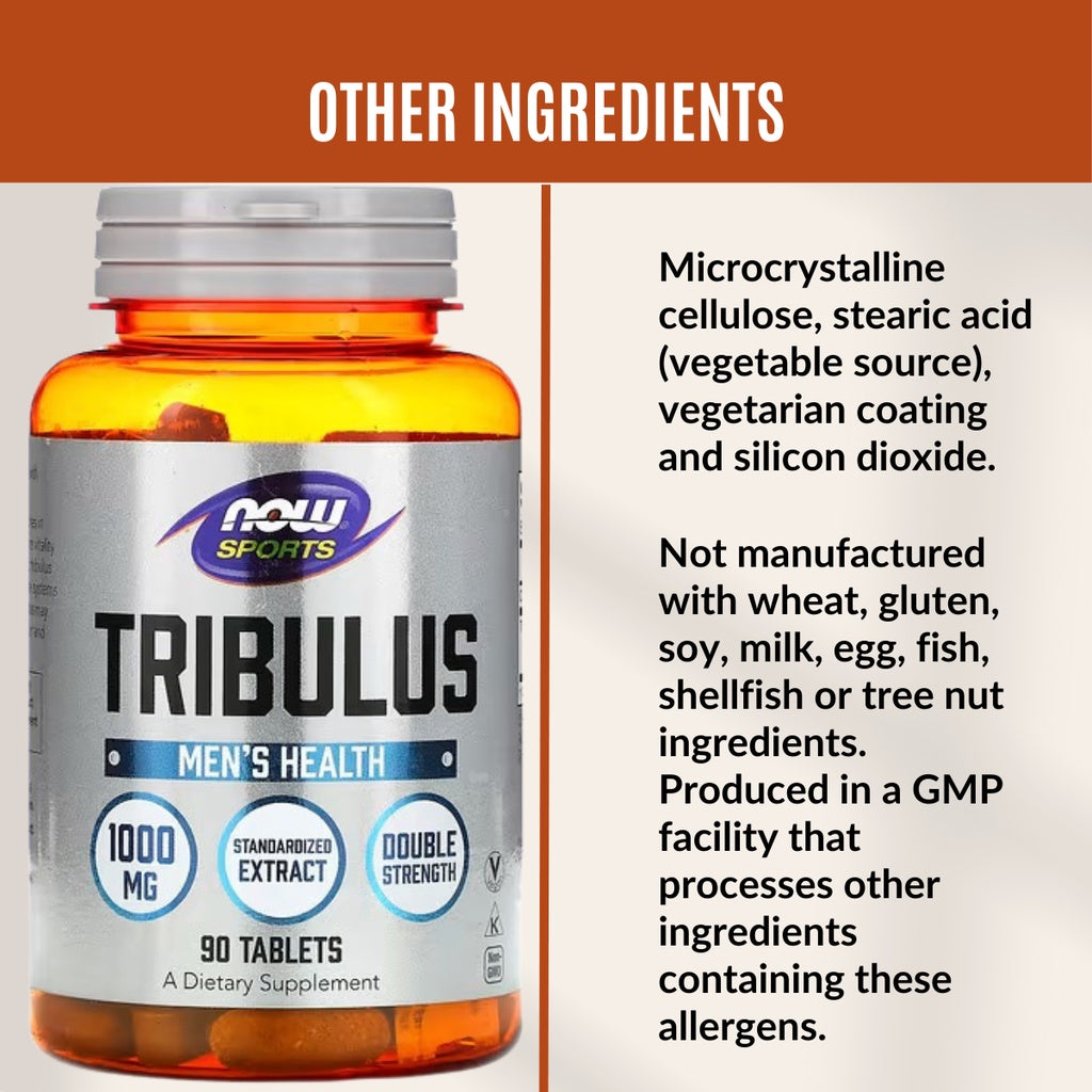 Now Sports, Tribulus, 1000mg, Enhance Vitality & Virility, 90 - 180 Tablets - Ultimate Sup Singapore