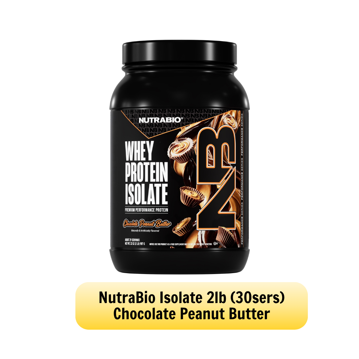 NUTRABIO Whey Protein Isolate Full Label Disclosure Muscle Recovery Protein Powder 2Lb 5Lb