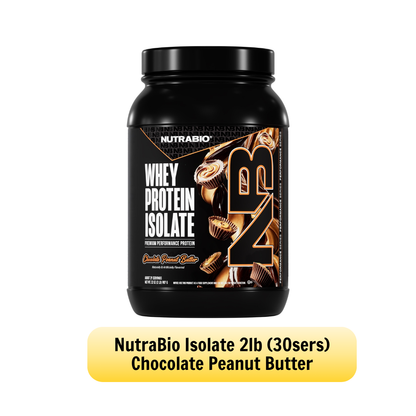 NUTRABIO Whey Protein Isolate Full Label Disclosure Muscle Recovery Protein Powder 2Lb 5Lb