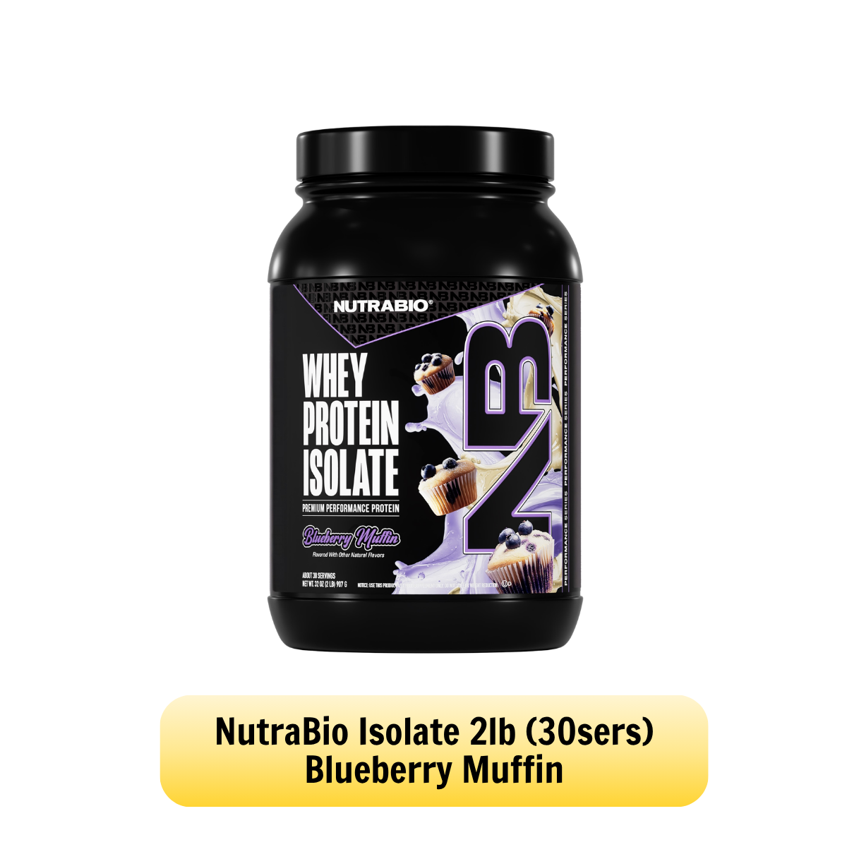 NUTRABIO Whey Protein Isolate Full Label Disclosure Muscle Recovery Protein Powder 2Lb 5Lb