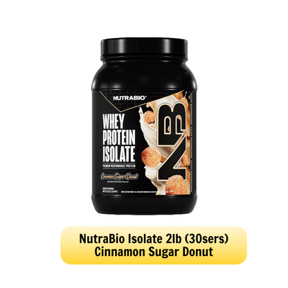 NUTRABIO Whey Protein Isolate Full Label Disclosure Muscle Recovery Protein Powder 2Lb 5Lb