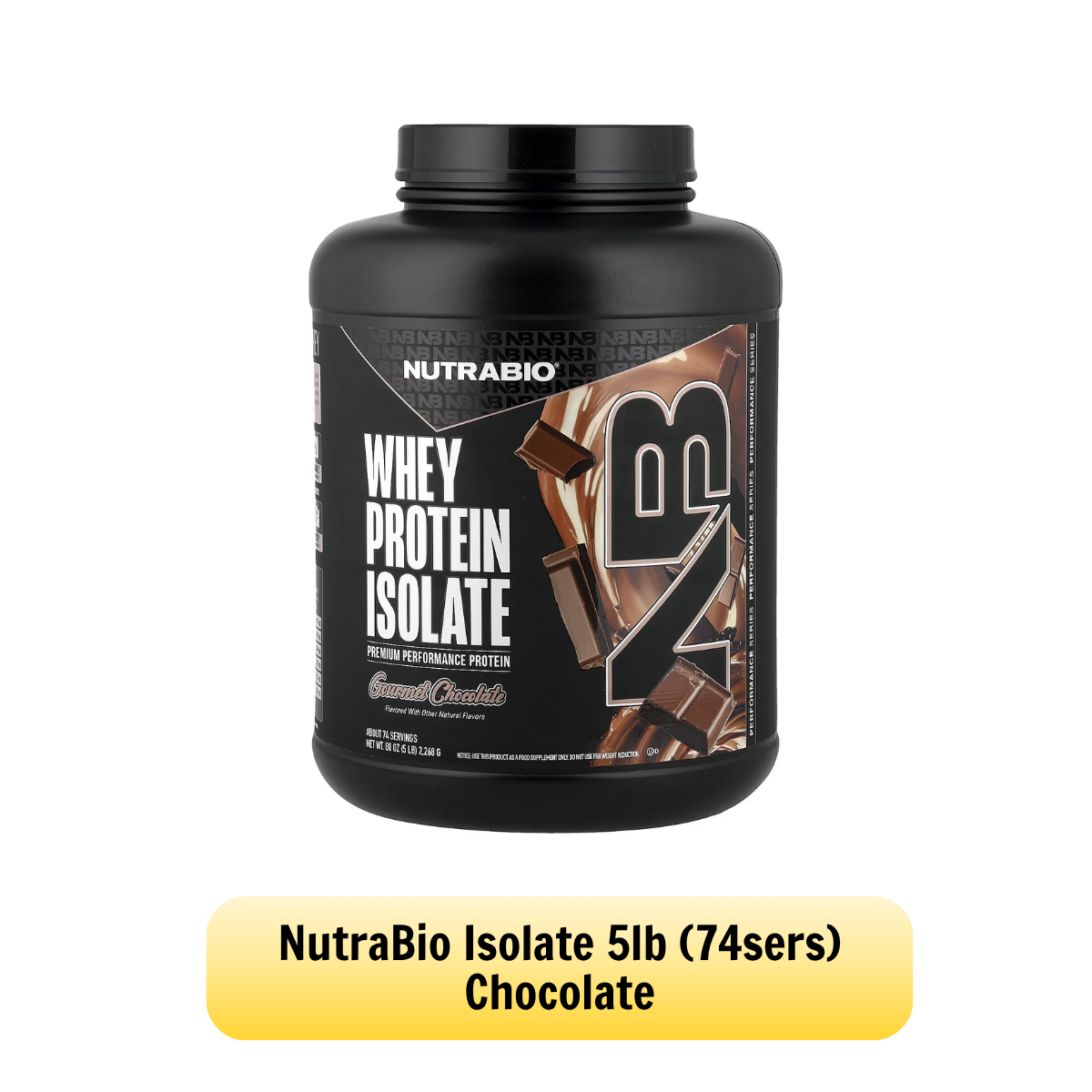 NUTRABIO Whey Protein Isolate Full Label Disclosure Muscle Recovery Protein Powder 2Lb 5Lb