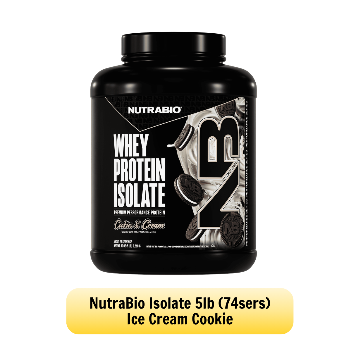 NUTRABIO Whey Protein Isolate Full Label Disclosure Muscle Recovery Protein Powder 2Lb 5Lb