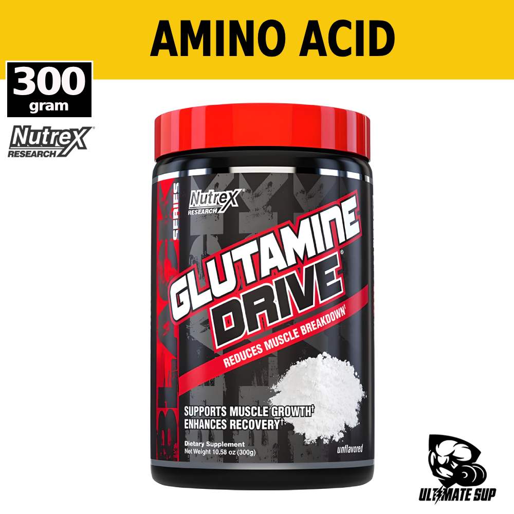 Nutrex Research, Glutamine Drive, Unflavored, 300g - Ultimate Sup Singapore
