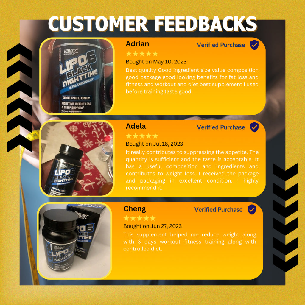 Nutrex Research, LIPO-6 Black Nighttime, 30 Black-Caps - Ultimate Sup Singapore