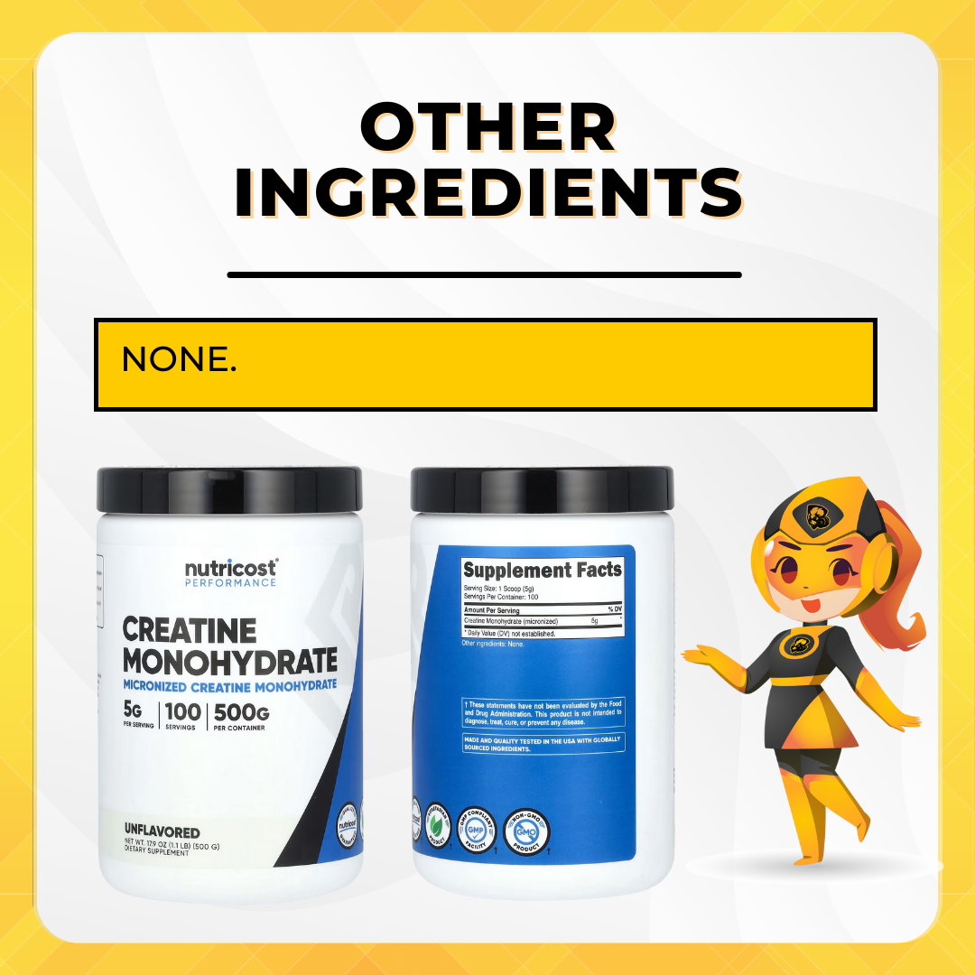 Nutricost, Creatine Monohydrate, 300g-1kg - Ultimate Sup Singapore