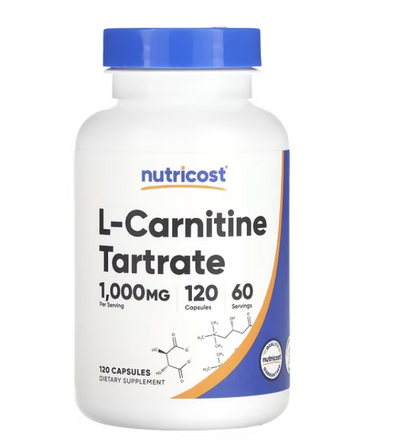 Nutricost, L-Carnitine Tartrate, 120 -240 Caps - Ultimate Sup Singapore