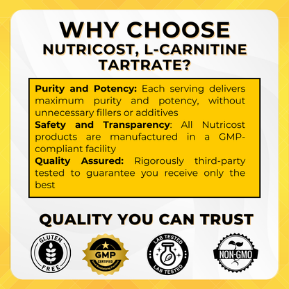 Nutricost, L-Carnitine Tartrate, 120 -240 Caps - Ultimate Sup Singapore