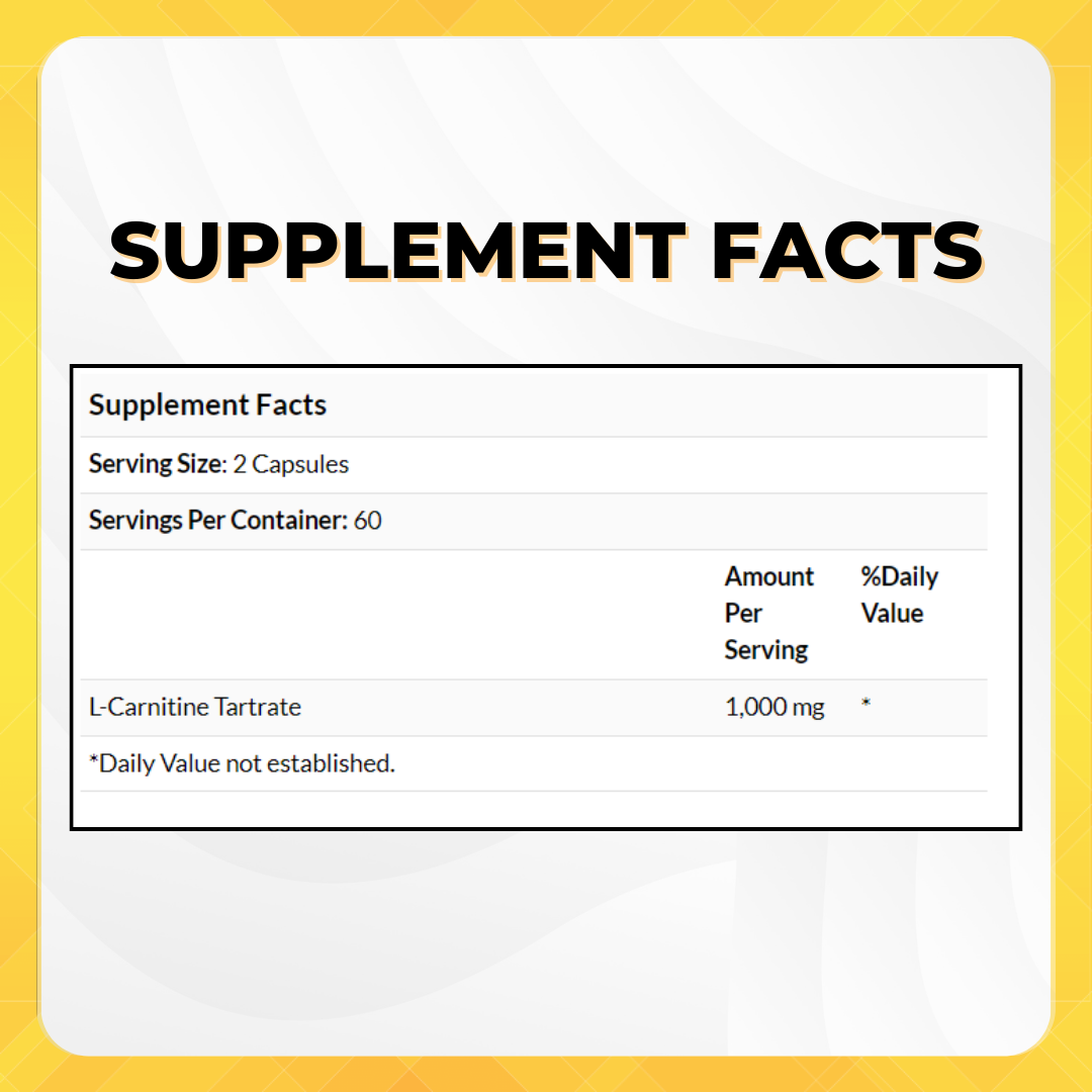 Nutricost, L-Carnitine Tartrate, 120 -240 Caps - Ultimate Sup Singapore