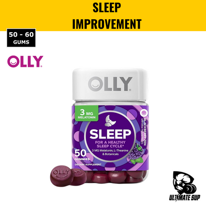 OLLY, Sleep Gummy, 50 - 60 Gummies - Ultimate Sup Singapore